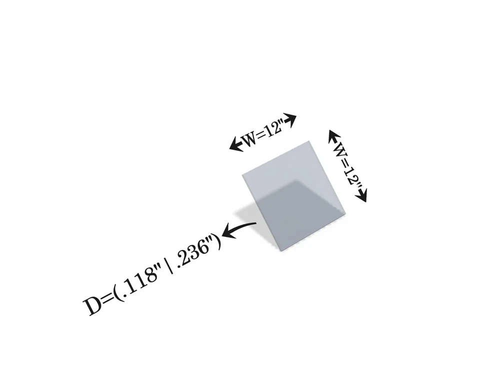 Laser Safety Window Acrylic Sheet Viewing 10600nm CO2 Laser Machine Customizable Size