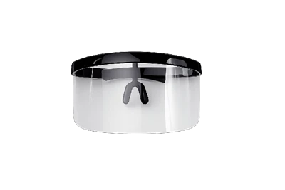 Cineál C 0.5mmPb Sciath Aghaidh Radaíochta Aicrileach Luaidhe|Smeach-Suas X-Ray Protective Visor